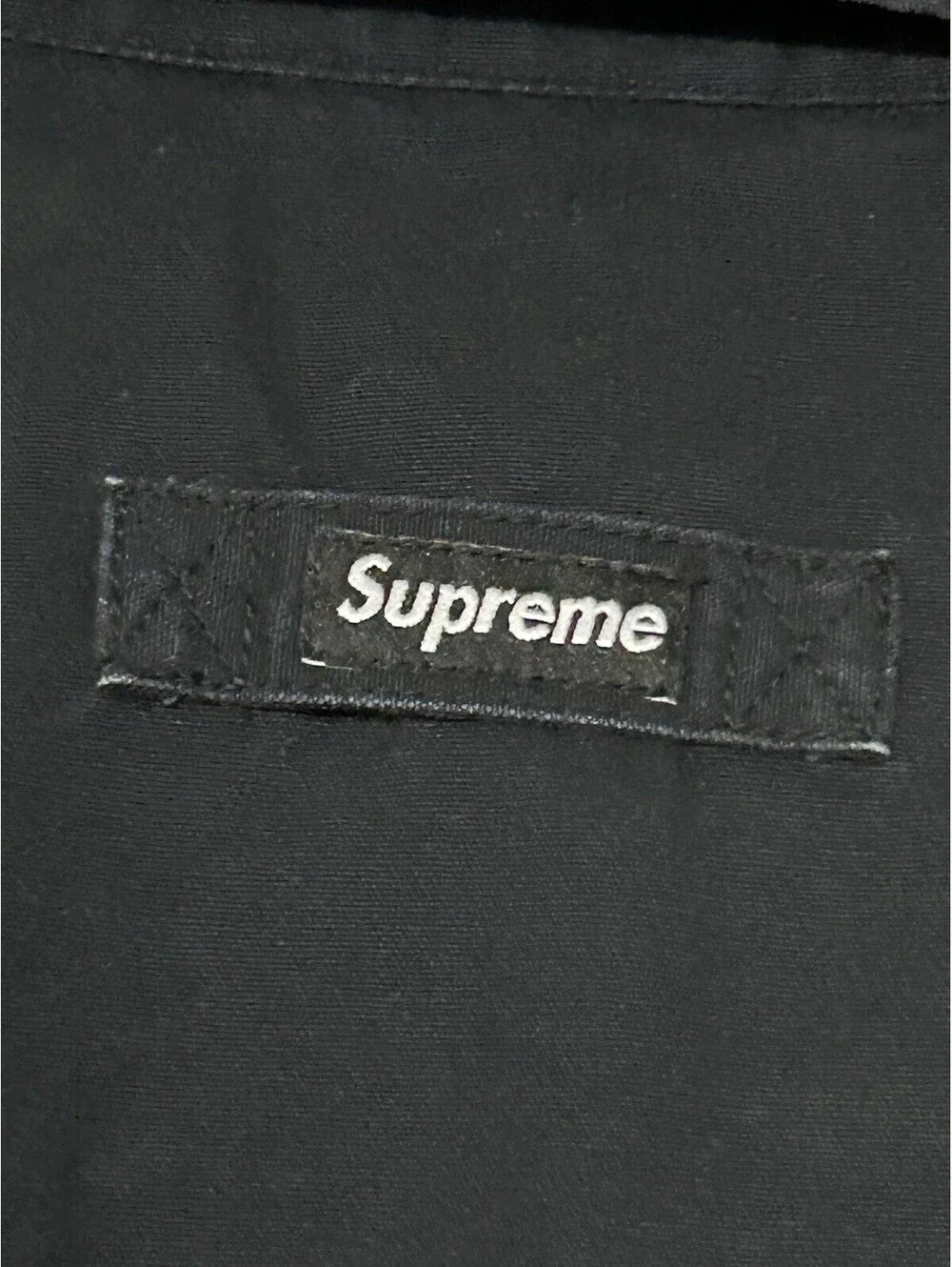 Supreme Hooded Utility Jacket Black FW25 size XL Nice Coat